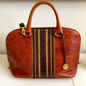 BRAHMIN VIVIAN Limited Edition Tri-Texture Melbourne Leather bag